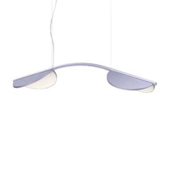 FLOS Almendra Arch LED-Hängelampe, Lang, Flieder