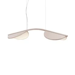 FLOS Almendra Arch LED-Hängelampe, Kurz, Rosa