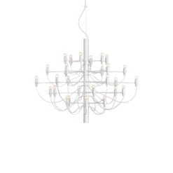 FLOS 2097/30 LED-Kronleuchter, Klar, Weiß