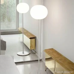 FLOS Glo-Ball Floor 3 Stehleuchte, Silber Matt -FLOS 3510148 4