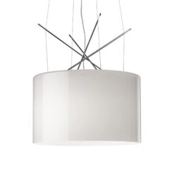 FLOS Ray S Hängeleuchte, Grau