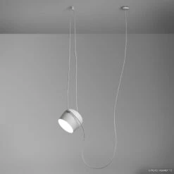 FLOS Aim LED-Design-Pendelleuchte, Weiß