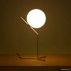 FLOS IC T1 High Tischleuchte, Messing Gebürstet -FLOS 3510294 4