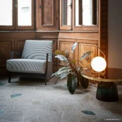 FLOS IC T1 Low Designer-Tischleuchte Messing Geb. -FLOS 3510295 6