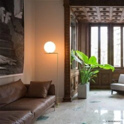 FLOS IC F2 Stehleuchte Messing Gebürstet -FLOS 3510298 2