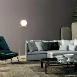 FLOS IC F2 Stehleuchte Messing Gebürstet -FLOS 3510298 4