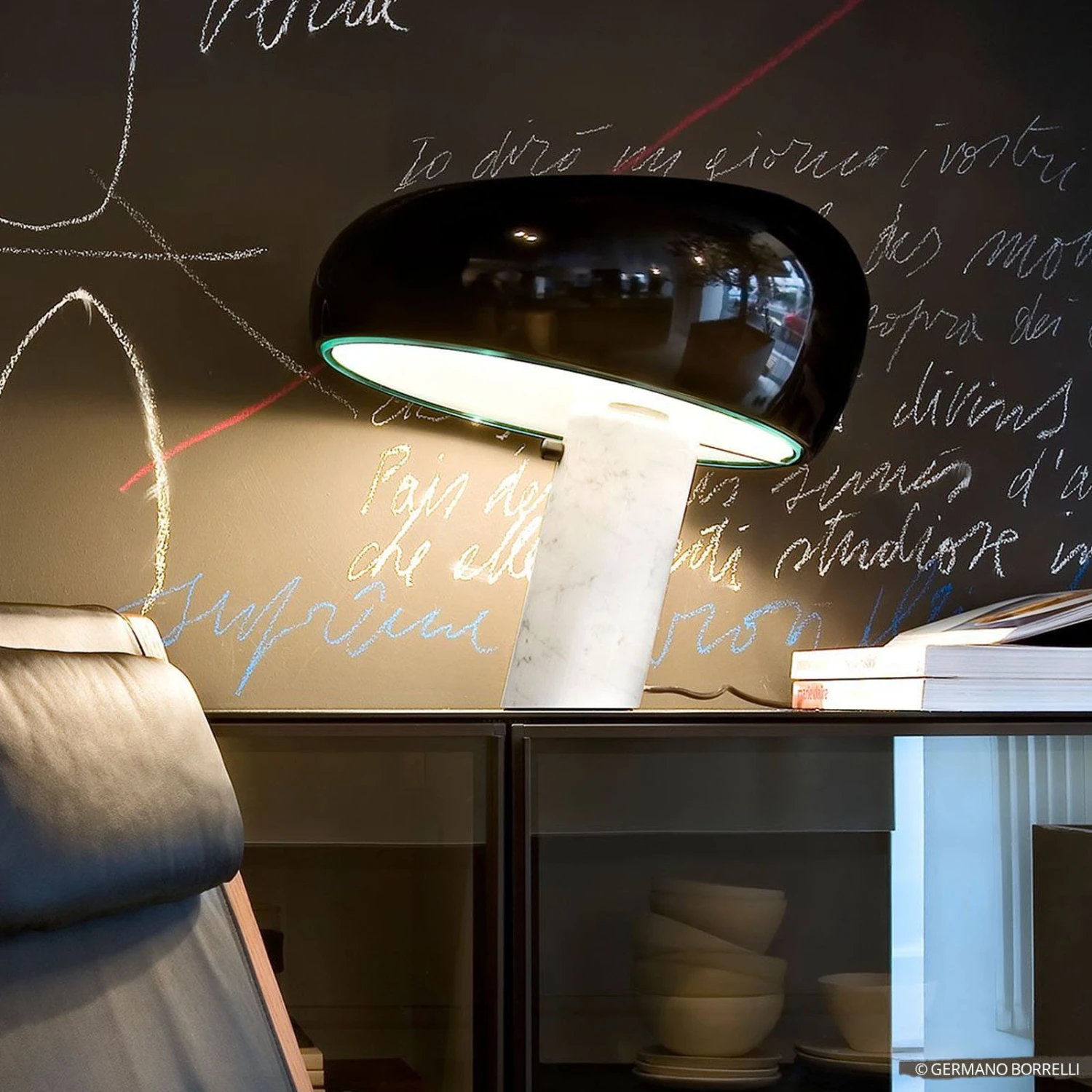 FLOS Snoopy Tischleuchte mit Dimmer, schwarz FLOS Snoopy Tischleuchte Mit Dimmer, Schwarz -FLOS 3510452