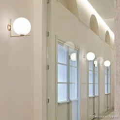 FLOS IC C/W2 Wandleuchte, Messing Ø 30 Cm -FLOS 3510631 1