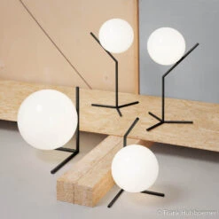 FLOS IC T1 Low Designer-Tischleuchte Schwarz -FLOS 3510634 3