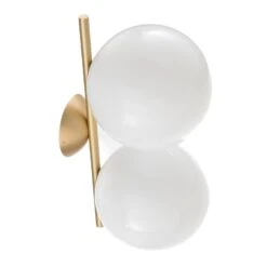FLOS IC C/W1 Double Wandleuchte Messing Ø 20 Cm -FLOS 3510669 3