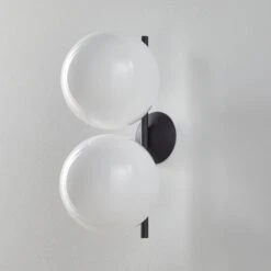 FLOS IC C/W1 Double Wandleuchte Schwarz Ø 20 Cm 3 FLOS IC C/W1 Double Wandleuchte Schwarz Ø 20 Cm -FLOS 3510670 1