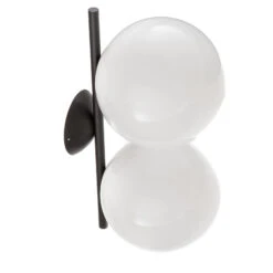 FLOS IC C/W1 Double Wandleuchte Schwarz Ø 20 Cm 5 FLOS IC C/W1 Double Wandleuchte Schwarz Ø 20 Cm -FLOS 3510670 3