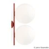 FLOS IC C/W2 Double Wandleuchte Rot Ø 30 Cm -FLOS 3510675
