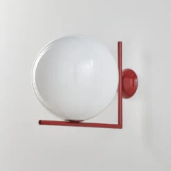 FLOS IC C/W2 Wandleuchte, Burgunder-rot Ø 30 Cm -FLOS 3510677 1