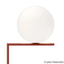 FLOS IC F2 Stehleuchte Burgunder-rot Ø 30 Cm -FLOS 3510679 1