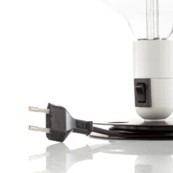 FLOS Lampadina LED-Tischlampe Weiß, Fuß Schwarz -FLOS 3510702 5
