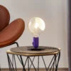 FLOS Lampadina LED-Tischlampe Lila, Fuß Schwarz -FLOS 3510705