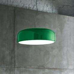 FLOS Smithfield S Pro DALI LED-Hängeleuchte, Grün