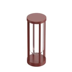 FLOS In Vitro Bollard 1, 2.700 K, 40 Cm Terracotta