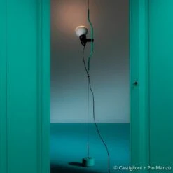 FLOS Parentesi D 50 Hängeleuchte, Türkis