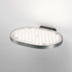 FLOS Oplight W1 LED-Wandleuchte, Grau Metallic -FLOS 3510917 2