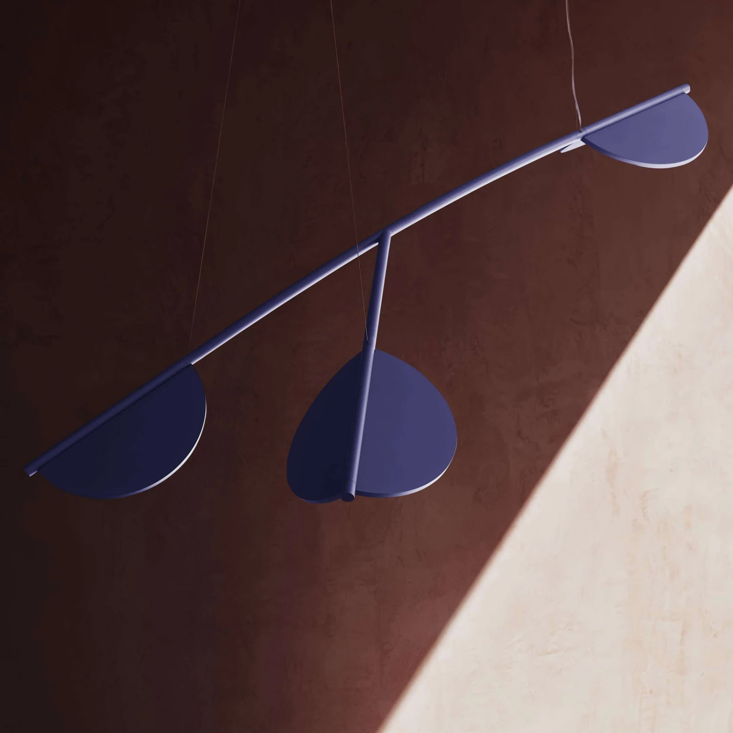 FLOS Almendra Organic Hängelampe 3fl kurz flieder FLOS Almendra Organic Hängelampe 3fl Kurz Flieder -FLOS 3510970 1