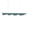 FLOS Almendra Linear LED-Hängelampe 4fl, Blau -FLOS 3510975